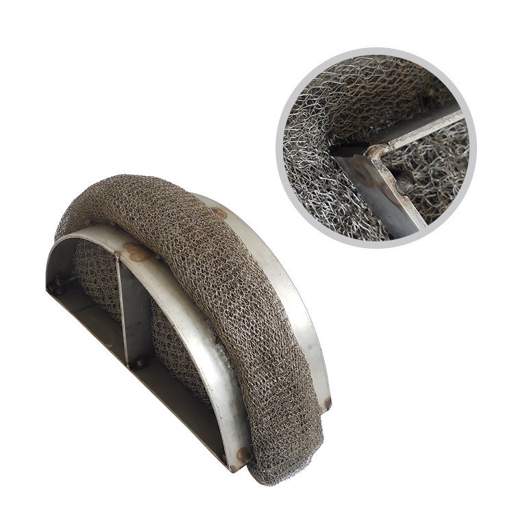High Filtering Wire Mesh Demister Rust Resistance 100mm 150mm Thickness
